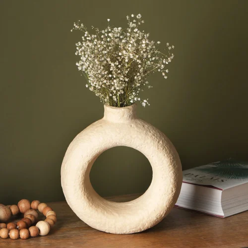 5 Inch Papier Mâché Pot