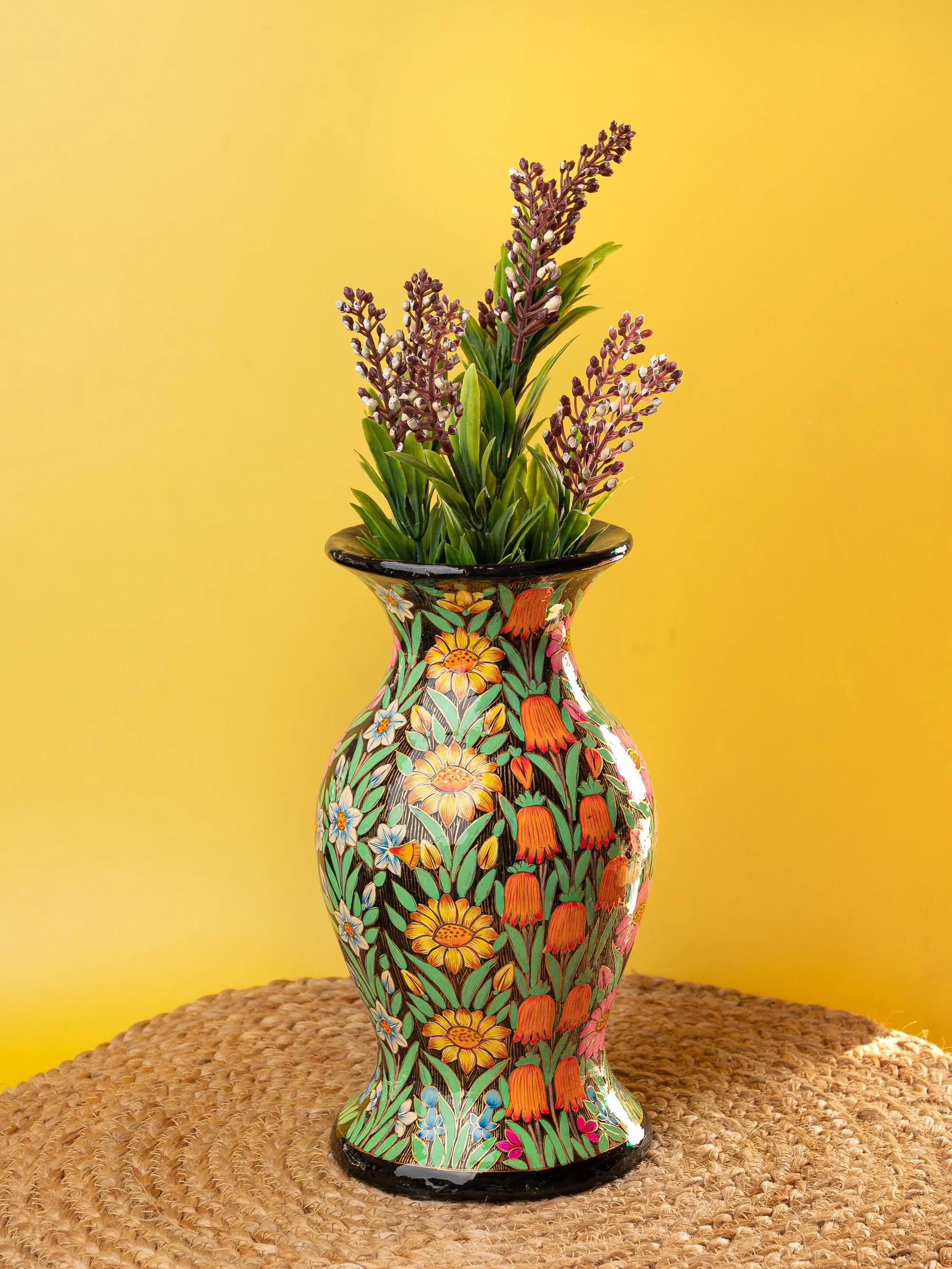 10 Inch Papier Mâché Vase