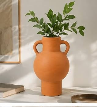 6 Inch Terracotta Clay Flower Vase